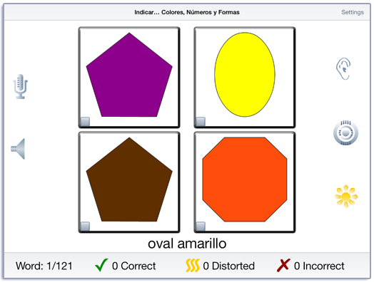 Indicar… Colores, Números y Formas